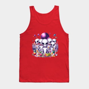 Alien Christmas Party Tank Top